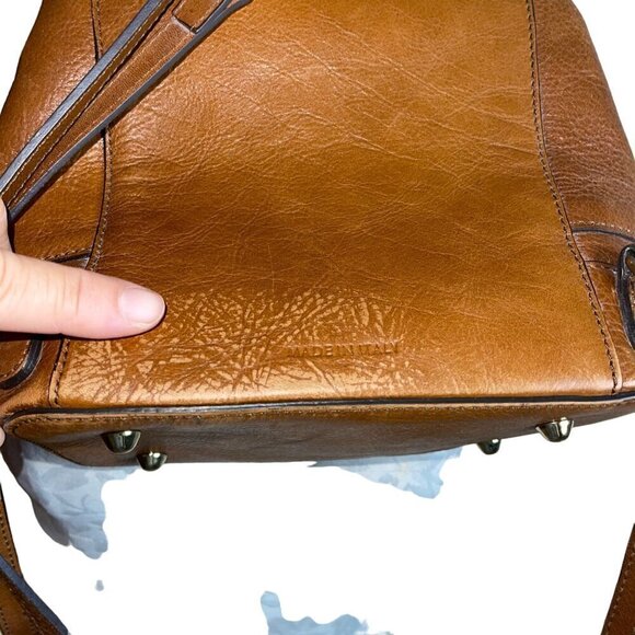 Divina Firenze Womens Backpack Crossbody Brown Leather Purse Italy - Picture 6 of 9